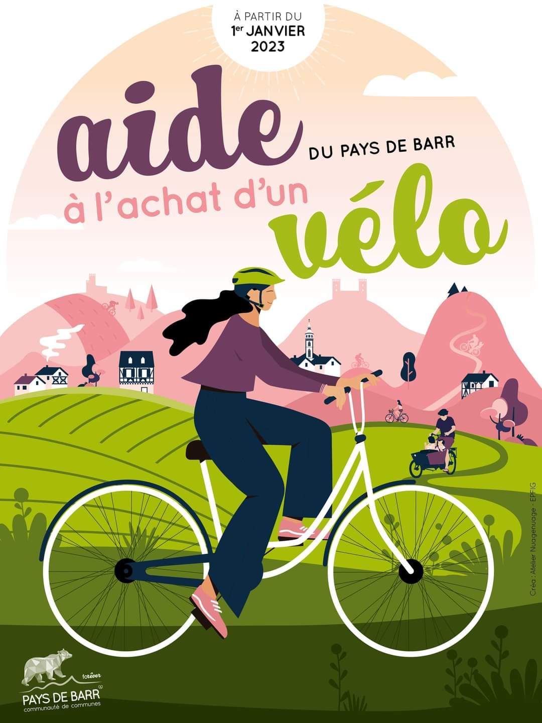 Aide communauté de communes Barr Bernstein achat vélos electriques